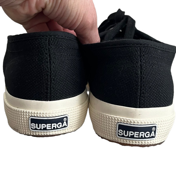 Superga Black canvas sneakers Women Size EU38/US8 - Picture 14 of 14